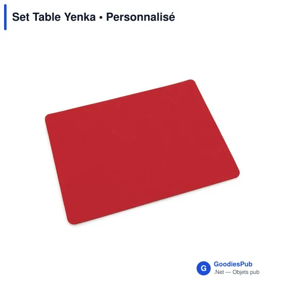 Set de table personnalisable Yenka avec logo pour entreprises - Image 1