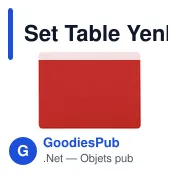 Set de table personnalisable Yenka avec logo pour entreprises - Miniature 2