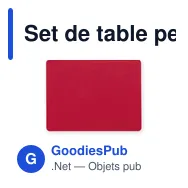 Set de table personnalisable Yenka avec logo pour entreprises - Miniature 11