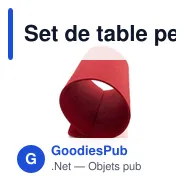 Set de table personnalisable Yenka avec logo pour entreprises - Miniature 12