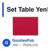 Set de table personnalisable Yenka avec logo pour entreprises - Miniature 4