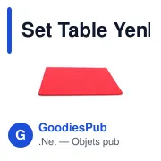 Set de table personnalisable Yenka avec logo pour entreprises - Miniature 6