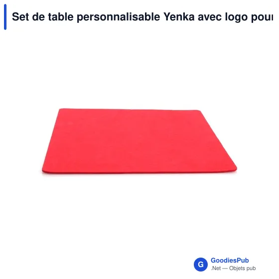 Set de table personnalisable Yenka avec logo pour entreprises - Image 6