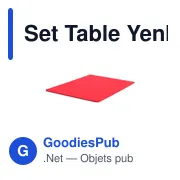 Set de table personnalisable Yenka avec logo pour entreprises - Miniature 7