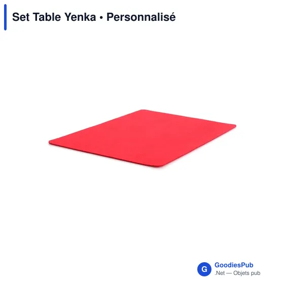 Set de table personnalisable Yenka avec logo pour entreprises - Image 7