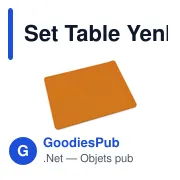 Set de table personnalisable Yenka avec logo pour entreprises - Miniature 8