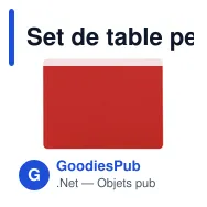 Set de table personnalisable Yenka avec logo pour entreprises - Miniature 9