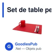 Set de table personnalisable Yenka avec logo pour entreprises - Miniature 10
