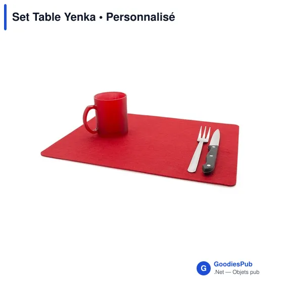 Set de table personnalisable Yenka avec logo pour entreprises - Image 10