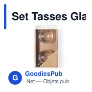 Set Tasses Gladen - Miniature 2