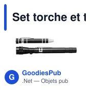 Set torche et tournevis Olivia - Miniature 1