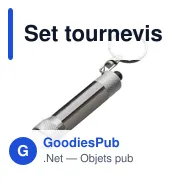 Set tournevis et torche personnalisable avec logo - Frazer - Miniature 3