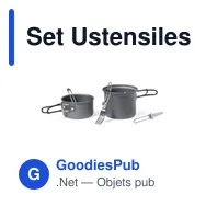 Set Ustensiles Camping Sondic - Miniature 2