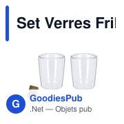 Set de verres personnalisables Frilux pour objets publicitairesavec logo - Miniature 1