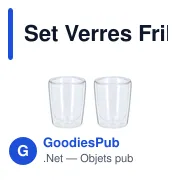 Set de verres personnalisables Frilux pour objets publicitairesavec logo - Miniature 2