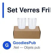 Set de verres personnalisables Frilux pour objets publicitairesavec logo - Miniature 4