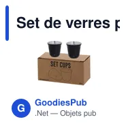 Set de verres personnalisables en acier inoxydable - Kodetavec logo - Miniature 5