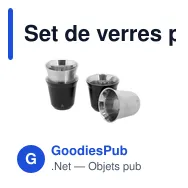 Set de verres personnalisables en acier inoxydable - Kodetavec logo - Miniature 9