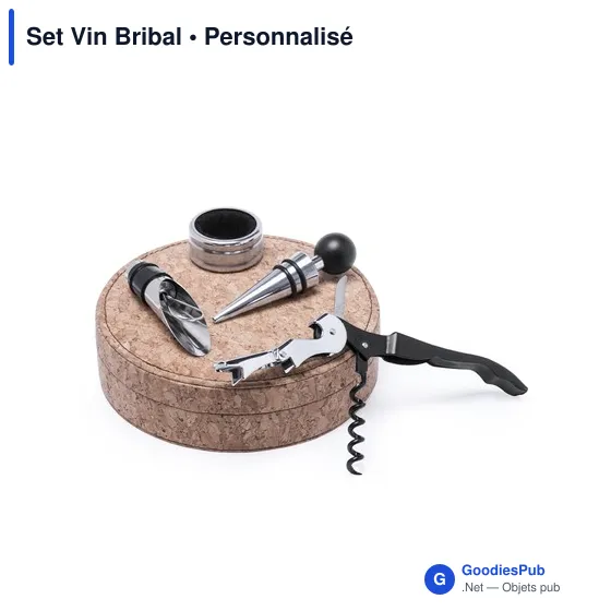 Coffret à vin personnalisable avec logo - Set Vin Bribal - Image 1