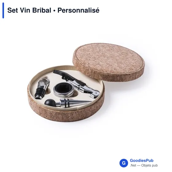 Coffret à vin personnalisable avec logo - Set Vin Bribal - Image 2