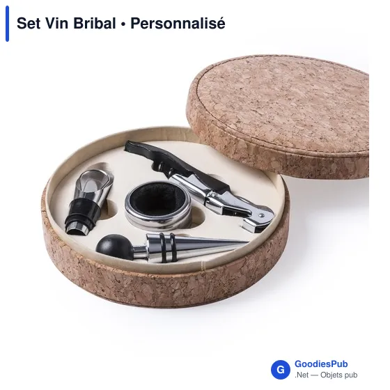 Coffret à vin personnalisable avec logo - Set Vin Bribal - Image 3