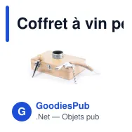 Coffret à vin personnalisable Nitol avec logo - Miniature 1