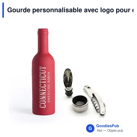 Gourde personnalisable avec logo pour entreprises et événements