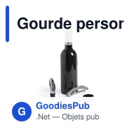Gourde personnalisable avec logo pour entreprises - Set de vin - Miniature 1