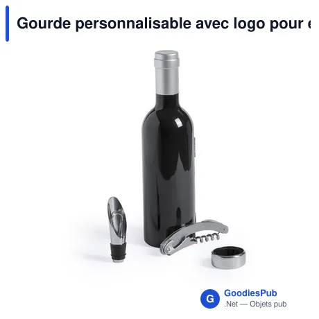 Gourde personnalisable avec logo pour entreprises - Set de vin