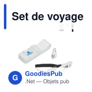 Set de voyage personnalisable 3 pièces en PP et ABS avec logo - Voyage - Miniature 1