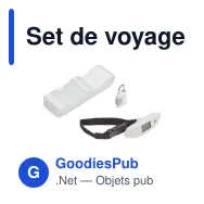 Set de voyage personnalisable 3 pièces en PP et ABS avec logo - Voyage - Miniature 2