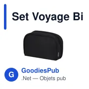 Set de voyage personnalisable avec logo - Set Voyage Biccap - Miniature 4