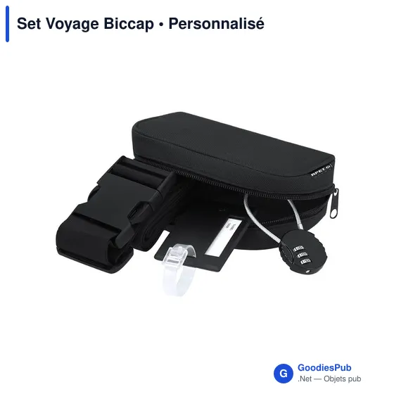 Set de voyage personnalisable avec logo - Set Voyage Biccap - Image 5