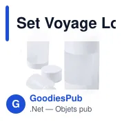 Gourde personnalisable avec logo pour entreprises - Set de voyage - Miniature 1