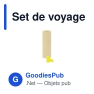 Set de voyage personnalisable avec masque de sommeil et bouchons d'oreillesavec logo - Miniature 4