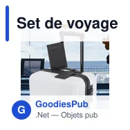 Set de voyage personnalisable Sislak avec logo - Étiquette et étui - Miniature 7