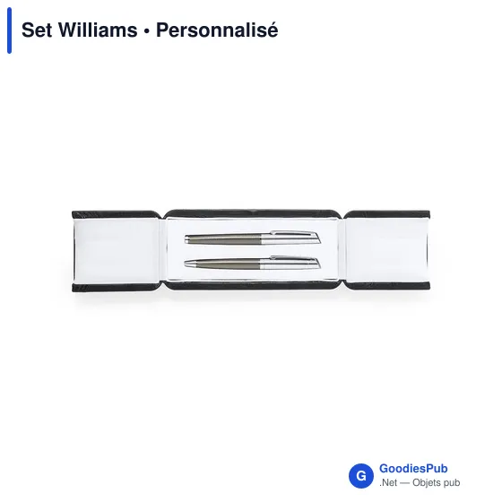 Set Williams : Ensemble de stylos personnalisables avec logo - Image 4