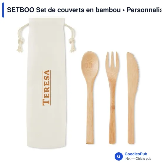 SETBOO Set de couverts en bambou - Image 3
