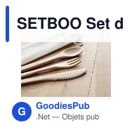 SETBOO Set de couverts en bambou - Miniature 4