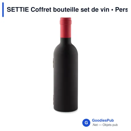SETTIE Coffret bouteille set de vin