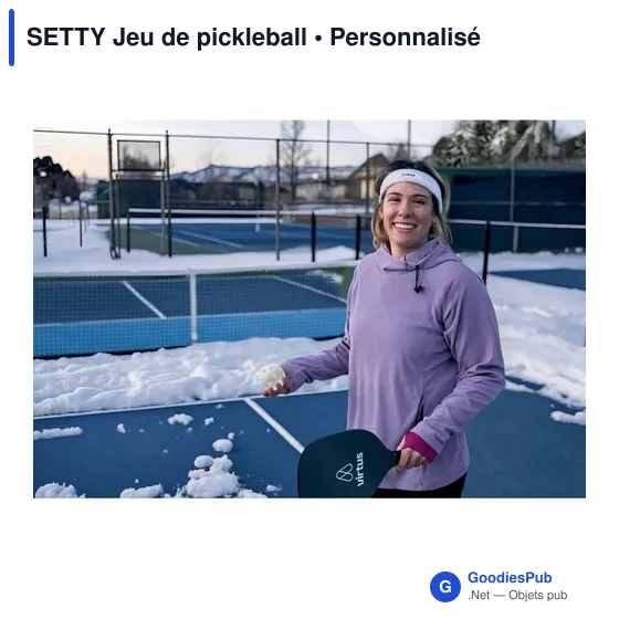 Set de pickleball personnalisable avec logo - SETTY - Image 2