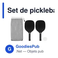 Set de pickleball personnalisable avec logo - SETTY - Miniature 5