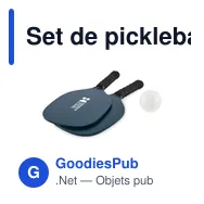 Set de pickleball personnalisable avec logo - SETTY - Miniature 7