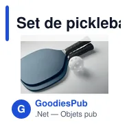 Set de pickleball personnalisable avec logo - SETTY - Miniature 9
