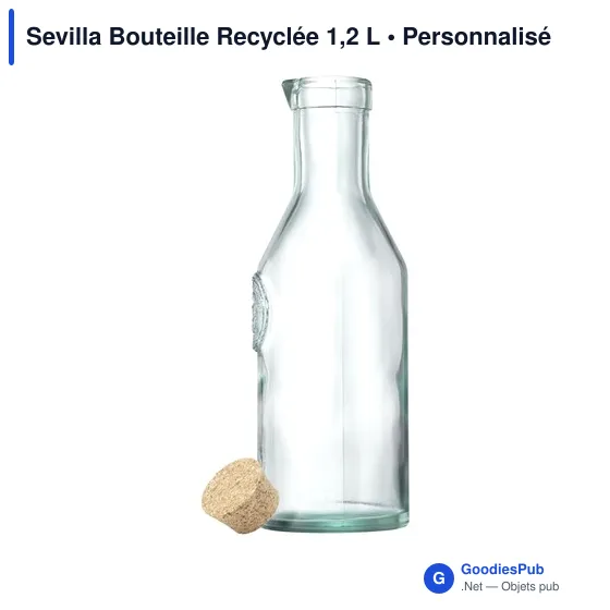 Mug personnalisé avec logo entreprise verre recyclé translucide - Image 3