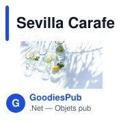 Carafe personnalisable en verre recyclé Sevilla - 800 mlavec logo - Miniature 2