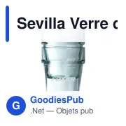 Verre d'eau personnalisable Sevilla en verre recyclé - 270 mlavec logo - Miniature 2