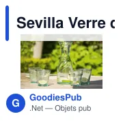 Verre d'eau personnalisable Sevilla en verre recyclé - 270 mlavec logo - Miniature 4