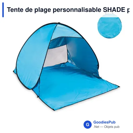 Tente de plage personnalisable SHADE pour logo - Polyester 190T