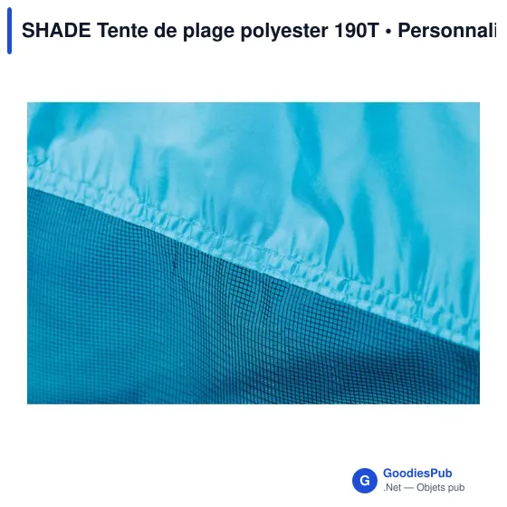 Tente de plage personnalisable SHADE pour logo - Polyester 190T - Image 11